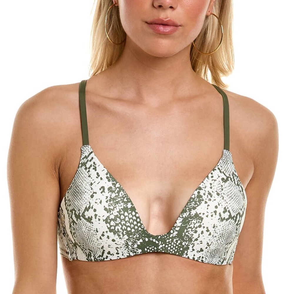 New with tags Vince Camuto Women's
Snakeskin Printed Strappy-Back Bikini
